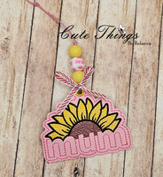 Sunflower Mum Bookmark/Ornament