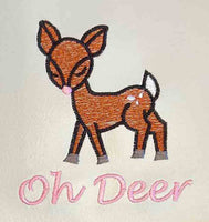 Oh Deer DIGITAL Embroidery File 4x4, 5x7