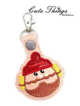 Yukon Applique Hat DIGITAL Embroidery File, In The Hoop Key fob, Snap tab, Keychain, Bag Tag