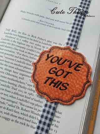 You've Got this and Never Give Up Bundle DIGITAL Embroidery File, In The Hoop, Planner Band, Bookmark,