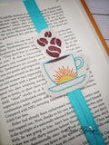 Sunrise Coffee DIGITAL Embroidery File, In The Hoop, Planner Band, Bookmark,