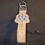 Celtic Heart Knot Applique Key Fob Straps