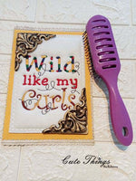 Wild Like my Curls DIGITAL Embroidery File 4x4, 5x5, 6x6, 7x7