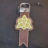 Celtic Heart Knot Applique Key Fob Straps