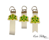 Celtic Heart Knot Applique Key Fob Straps