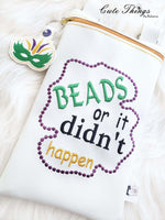 Beads or it didn't happen DIGITAL Embroidery File, 4x4, 5x7, 6x10, 7x12,