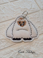 Yeti Feltie DIGITAL Embroidery File, In The Hoop, Feltie, mini