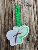 New Life Butterfly DIGITAL Embroidery File, In The Hoop Bookmark, Ornament, Gift Bag Tag, Eyelet