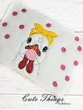 Bubblegum Chicken Mug Rug, Snack Mat  DIGITAL Embroidery File 5x7, 6x10