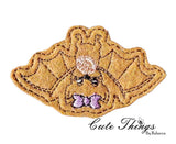 Bubblegum Bat Mini DIGITAL Embroidery File, In The Hoop, Feltie, Mini