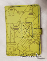 Notebook Cover For Tab  DIGITAL Embroidery File, In The Hoop 2 sizes available