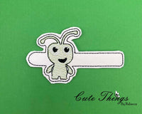 Cricut Bug  Tab DIGITAL Embroidery File, Cord Wrap, Notebook Cover Tab