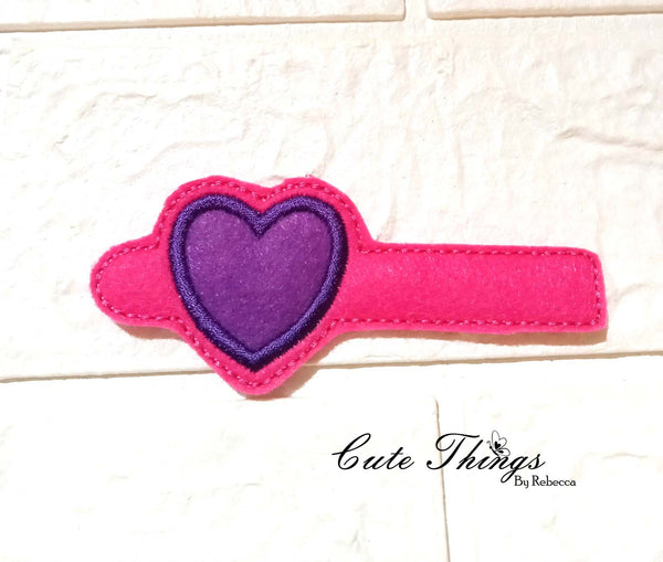 Applique Heart Tab DIGITAL Embroidery File, Cord Wrap, Notebook Cover Tab
