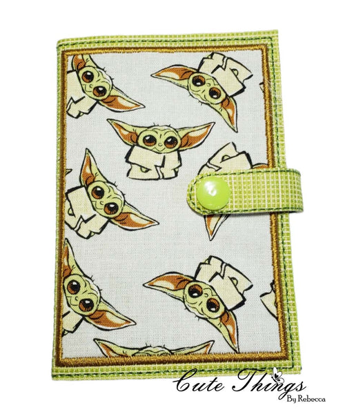 Front Applique Notebook Cover For Tab  DIGITAL Embroidery File, In The Hoop 2 sizes available