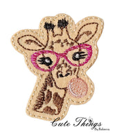 Bubblegum Giraffe Mini DIGITAL Embroidery File, In The Hoop, Feltie, Mini