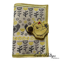 Cute Chicken Tab DIGITAL Embroidery File, Cord Wrap, Notebook Cover Tab