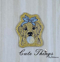 Bubblegum Dog Mini DIGITAL Embroidery File, In The Hoop, Feltie, Mini