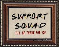 Support Squad DIGITAL Embroidery File, 5x7, 6x10, 7x12,