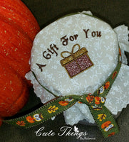 A gift for you DIGITAL Embroidery File, Jar Topper/Mini Design