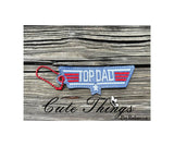 Top Dad DIGITAL Embroidery File, In The Hoop Bookmark, Ornament, Gift Bag Tag, Eyelet