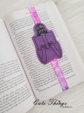 Lady Reading DIGITAL Embroidery File, In The Hoop, Planner Band, Bookmark,