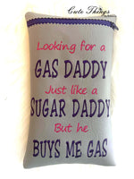 Looking For a Gas Daddy Tall Bag DIGITAL Embroidery File, In The Hoop, Three sizes available  5x7, 6x10 or 7x12 money purse, makeup bag, personals bag.