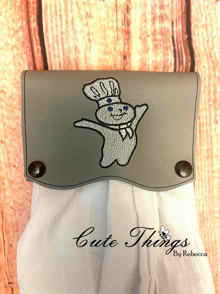 Doughboy Towel Holder DIGITAL Embroidery File, In The Hoop, Towel Topper, 5x7