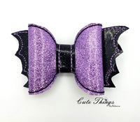 Bat Wing Bow 2 sizes DIGITAL Embroidery File, In The Hoop, Hair Accessory, Bow