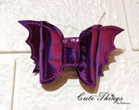 Bat Wing Bow 2 sizes DIGITAL Embroidery File, In The Hoop, Hair Accessory, Bow