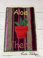 Aloe There Applique DIGITAL Embroidery File,  4 sizes