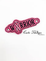 Warrior DIGITAL Embroidery File, In The Hoop Shoe Tab, Bracelet, Eyelets,