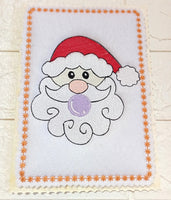 Bubblegum Santa DIGITAL Embroidery File, 4 sizes