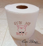 Rub My Butt DIGITAL Embroidery File, Jar Topper/Mini Design