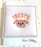 Puppy Treats DIGITAL Embroidery File, Jar Topper/Mini Design