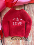 In Love Doll Shirt, 2 Sizes, In the hoop, DIGITAL Embroidery File