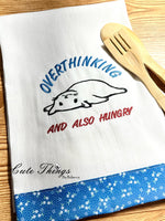 Overthinking and Hungry DIGITAL Embroidery File,  4 sizes