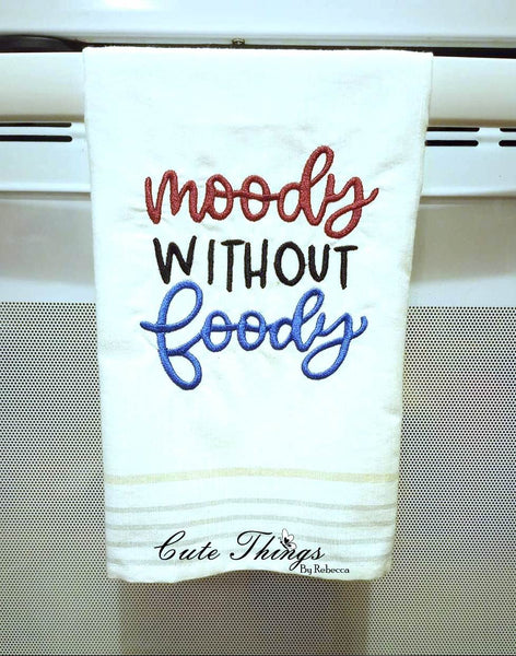 Moody without Foodie DIGITAL Embroidery File, 4 sizes