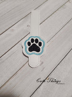 Paw Print Applique Wallet Tab DIGITAL Embroidery File, Embroidery Design, In the Hoop, 5x7