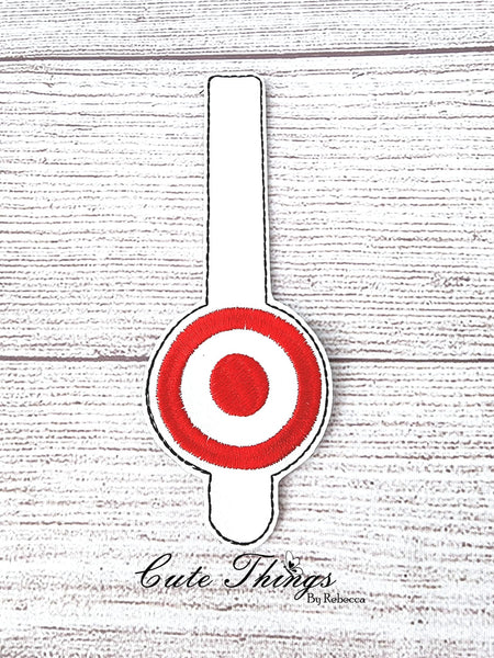 Target Wallet Tab DIGITAL Embroidery File, Embroidery Design, In the Hoop, 5x7