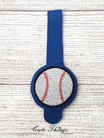 Baseball Wallet Tab DIGITAL Embroidery File, Embroidery Design, In the Hoop, 5x7