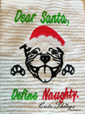 Dear Santa Pittie DIGITAL Embroidery File, 4 sizes