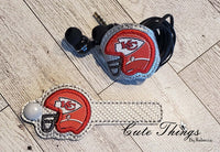 Applique Helmet Tab DIGITAL Embroidery File, Cord Wrap, Notebook Cover Tab