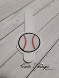 Baseball Wallet Tab DIGITAL Embroidery File, Embroidery Design, In the Hoop, 5x7