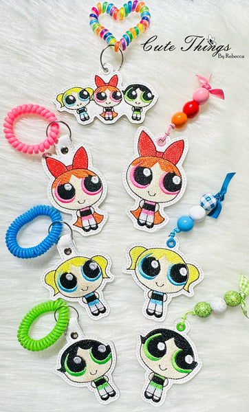 Power Puff Bundle  DIGITAL Embroidery File, 7 files