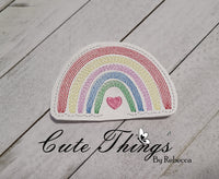 Rainbow Slider DIGITAL Embroidery File, In The Hoop, Headband Sliders, Bag Sliders,