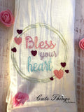 Bless your Heart DIGITAL Embroidery File, 4 sizes