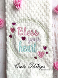 Bless your Heart DIGITAL Embroidery File, 4 sizes