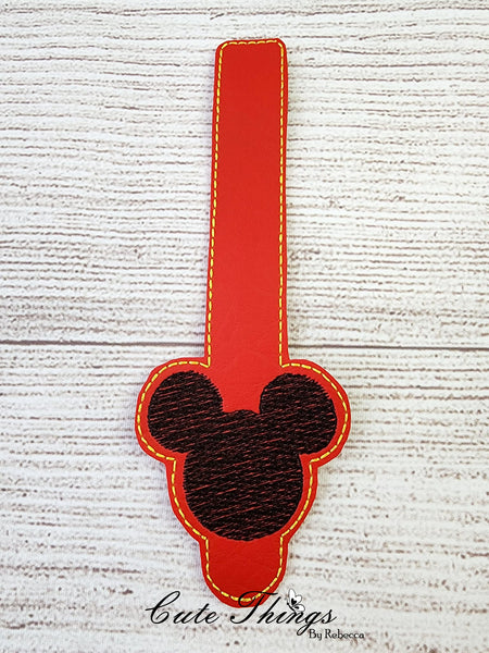 Mouse Ears Wallet Tab 5x7 DIGITAL Embroidery File, Embroidery Design, In the Hoop