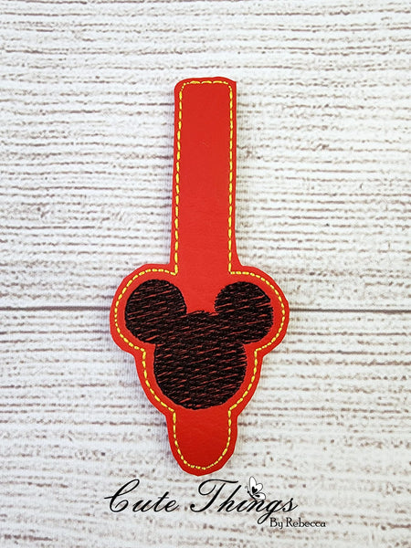 Mouse Ears Vertical Tab 4x4 DIGITAL Embroidery File, Embroidery Design, In the Hoop