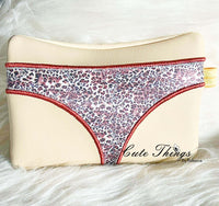 Double Sided Bikini Bag  DIGITAL Embroidery File, In The Hoop,